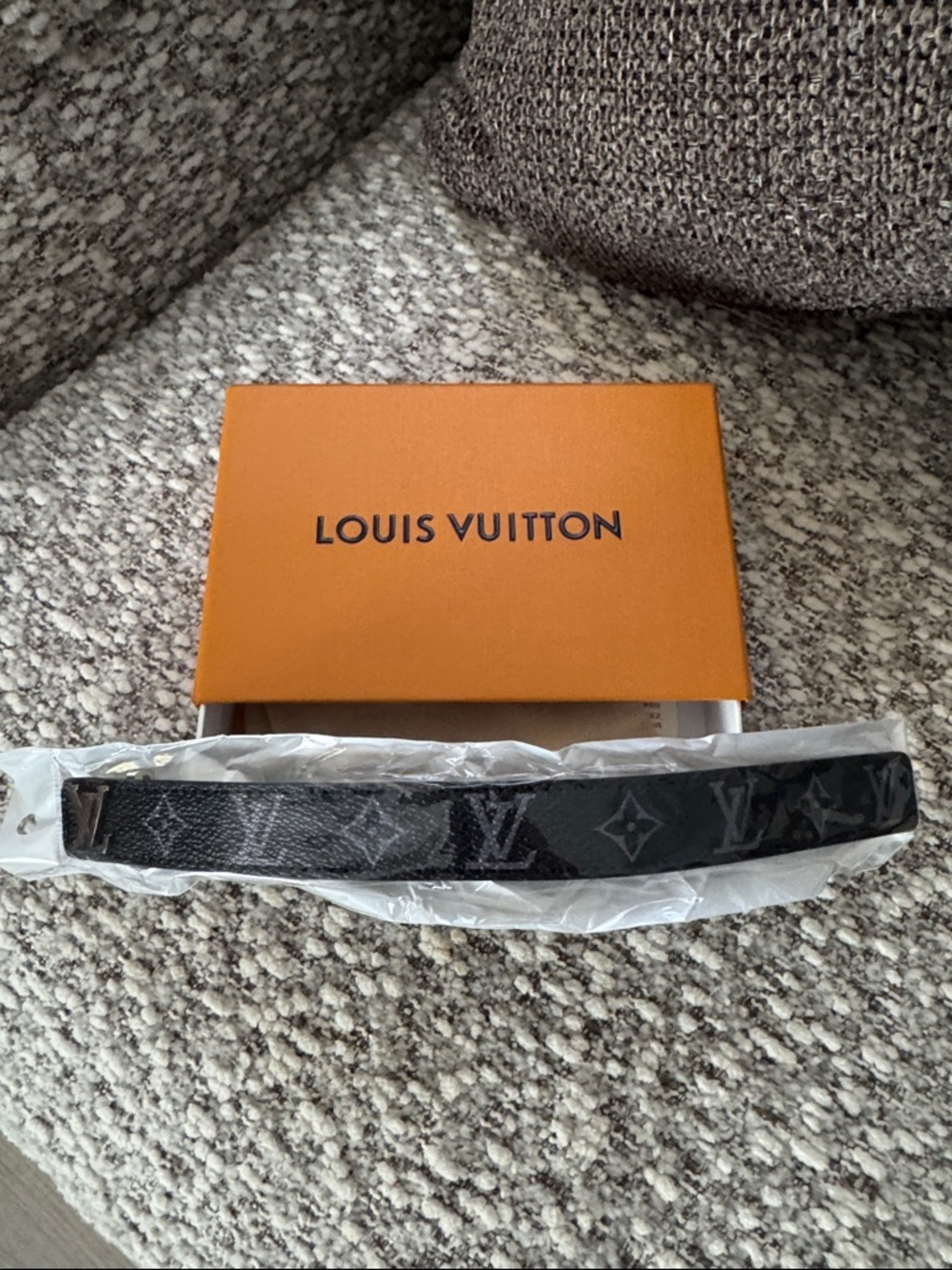 Louis Vuitton Monogram Eclipse Canvas Belt - Black